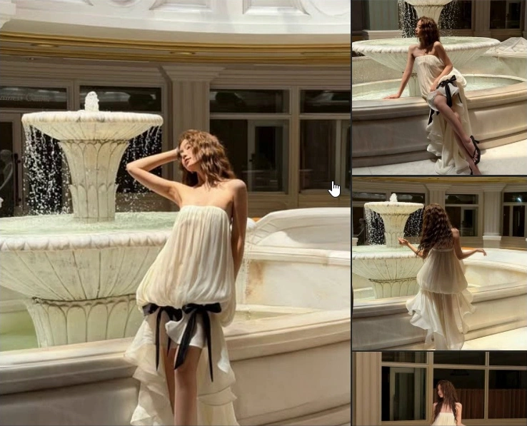 Soleil Noir Bow Dress · Bubble